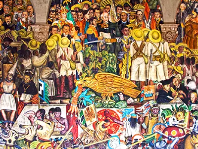 The History of Mexico (Mural) Diego Rivera